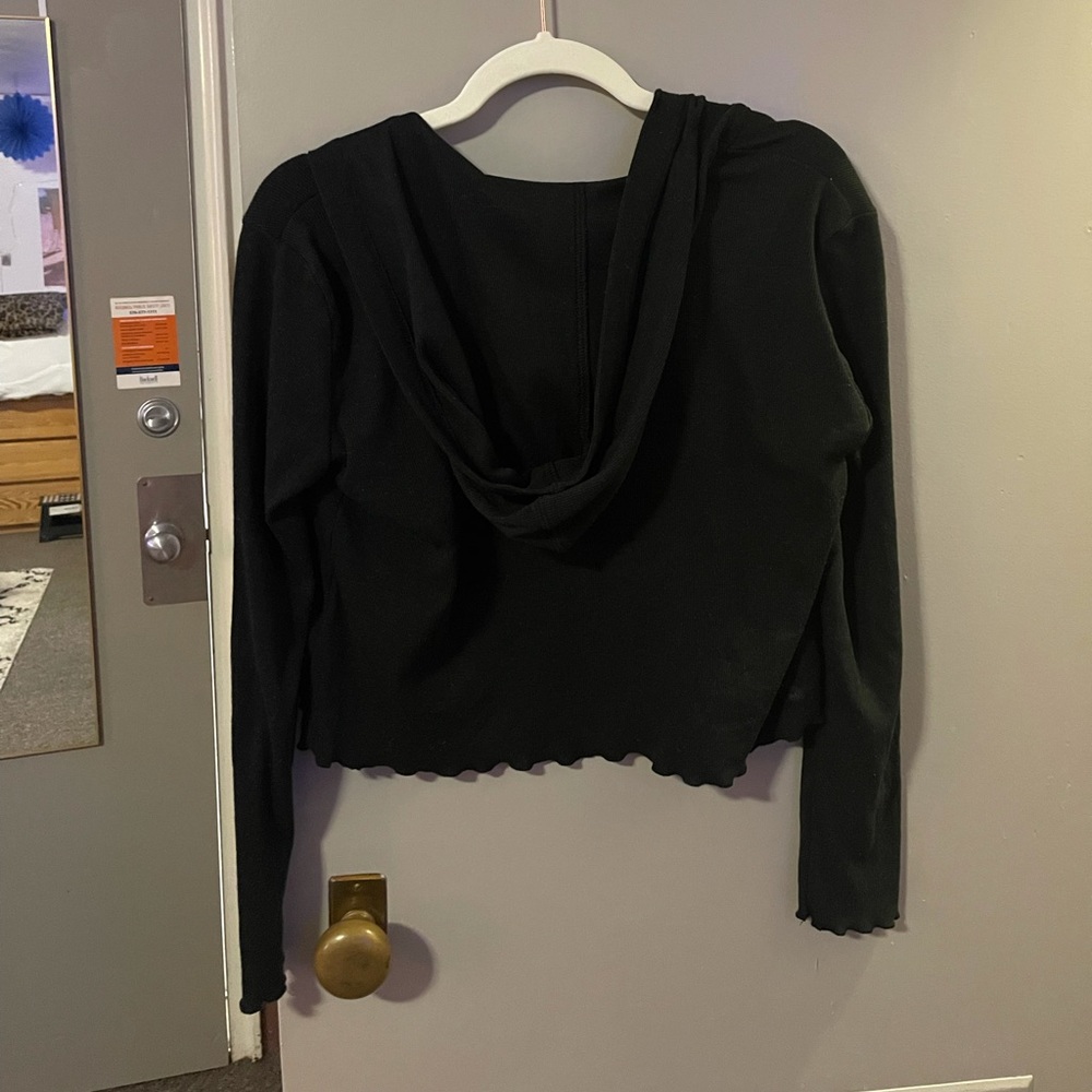 Cute black zip up! - Picture 2 of 2